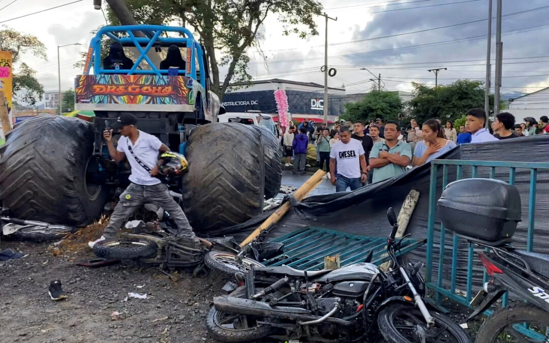 Car show turns to tragedy as monster truck drives into crowd in Colombia