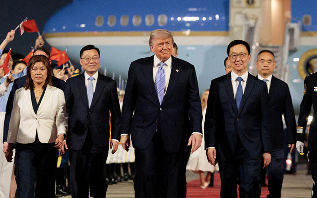 Trump arrives in China for two-day summit with Xi
