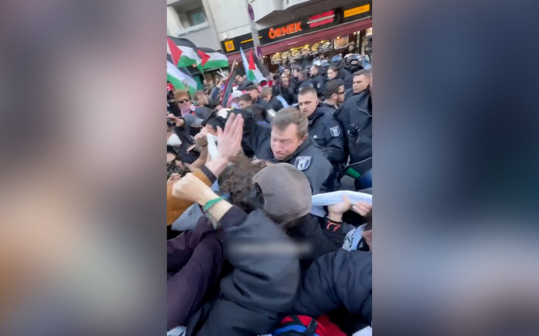 German police assault protesters at Nakba anniversary rally