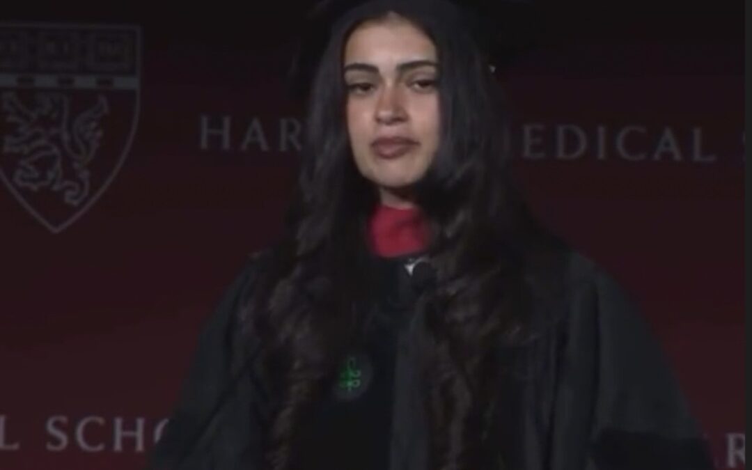 Harvard Medical School graduate dedicates speech to Lebanon and Palestine