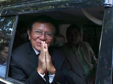 Cambodian opposition leader Kem Sokha receives royal pardon for treason