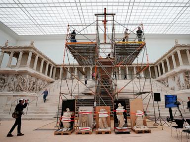 Berlin’s Pergamon Museum will reopen in mid-2027 as a lengthy restoration moves forward