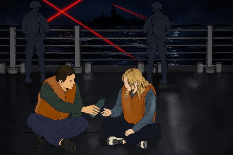 Fifty-two hours on an Israeli prison ship