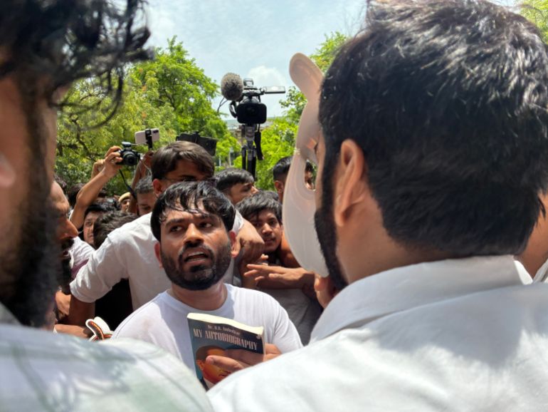 ‘I’m a cockroach’: Gen Z protest movement lands in Indian capital