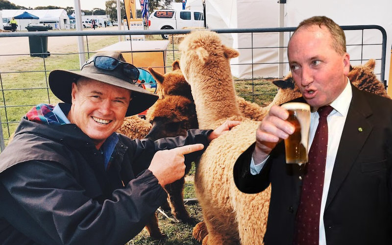 Barnaby Joyce owes me a beer