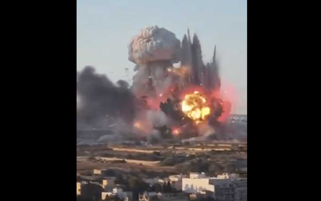 Huge explosion at Malta fireworks factory