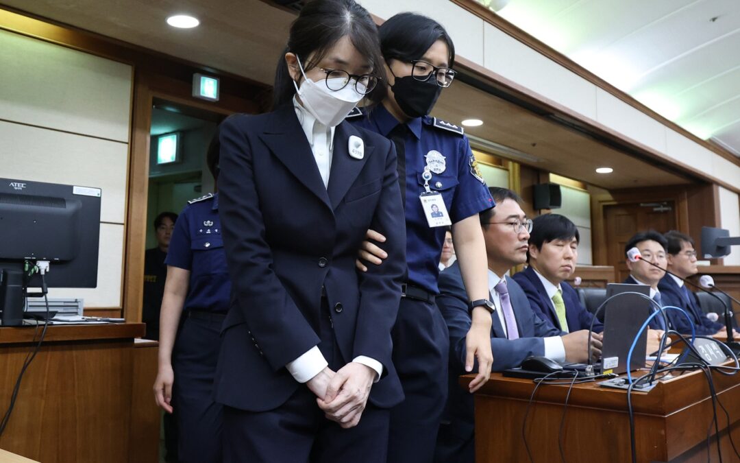 South Korean court jails former first lady for seven years in bribery case