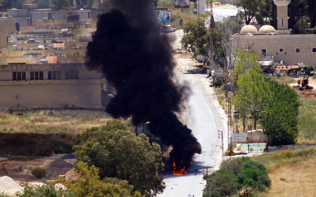Video shows moment Israeli air strike hits car in southern Lebanon