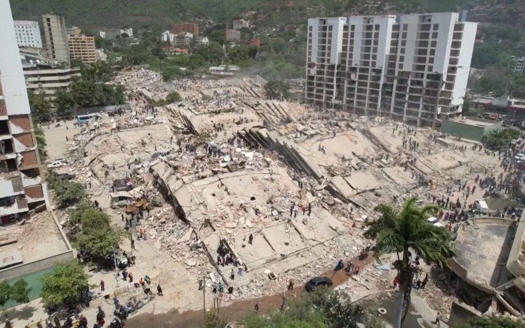 Venezuela leader jeered as rescue efforts hampered