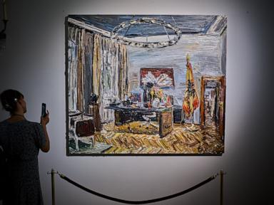 Pop-up art show takes over German president’s residence before yearslong renovation