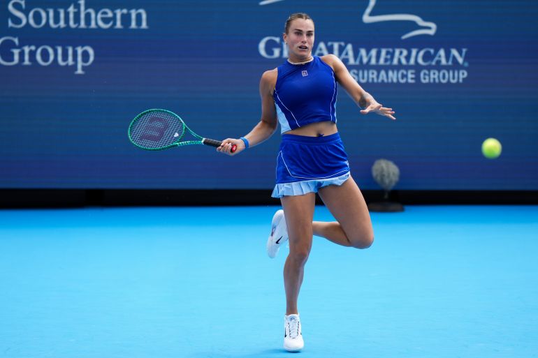 Cincinnati Open: Sabalenka takes six match points to defeat Gibson