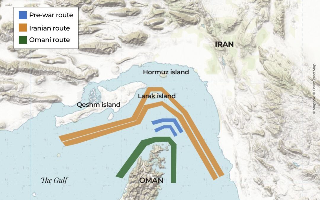 Are Hormuz ships more willing to defy Iran or the US? What the data shows