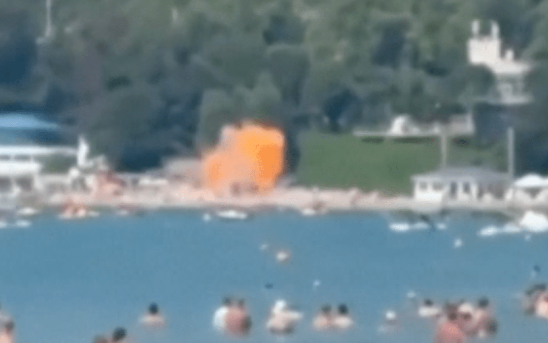 Drone slams into Russian beach, killing at least 7 people