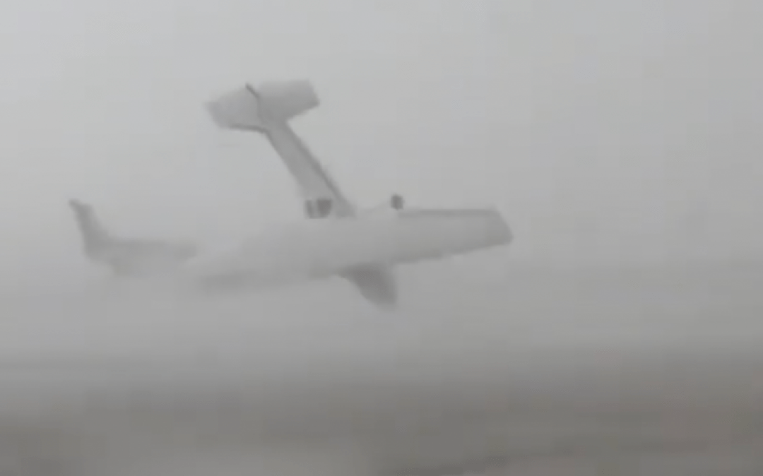 Severe winds toss four aircraft across Italian airport tarmac