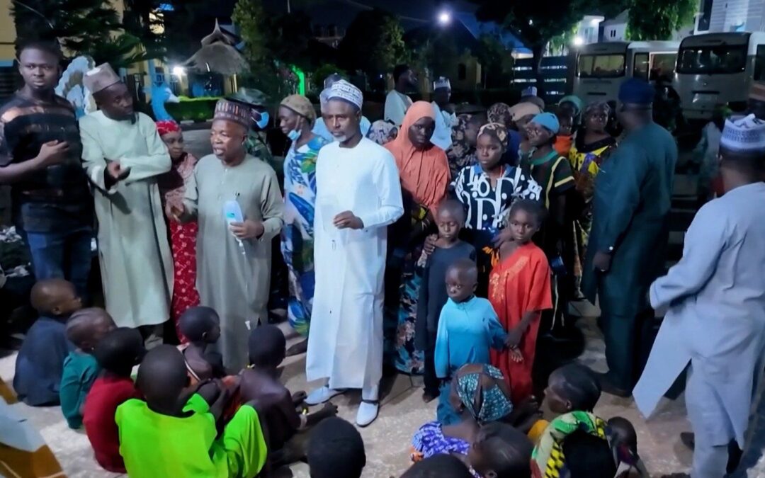 Exclusive report with the 308 people rescued by Nigerian forces