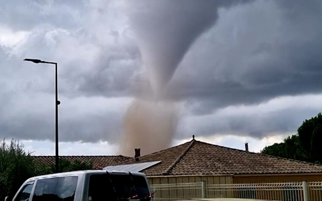 Rare tornado near Carcassonne in France causes damage and injuries