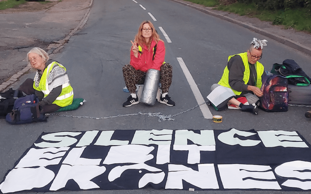 Protesters blockade Elbit Systems factory over Israel weapons supply
