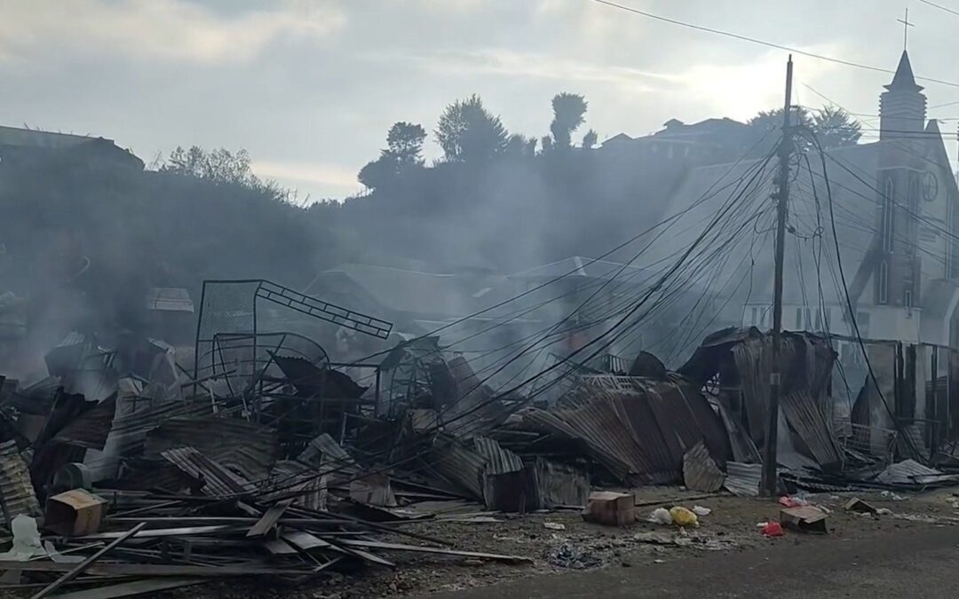Six children among 11 people killed in Indonesian market fire