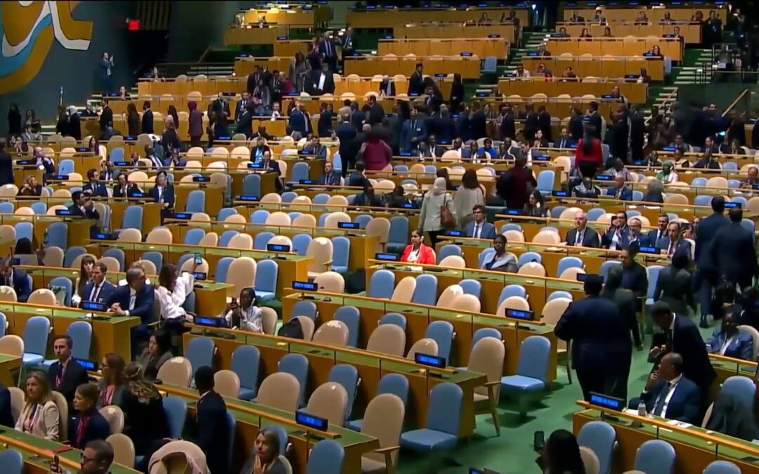 Which countries walked out of Netanyahu’s UNGA speech?
