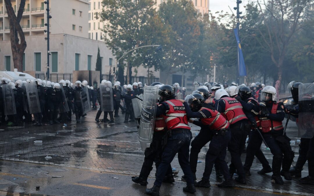 Albanian police fire rubber bullets as protests against Rama escalate