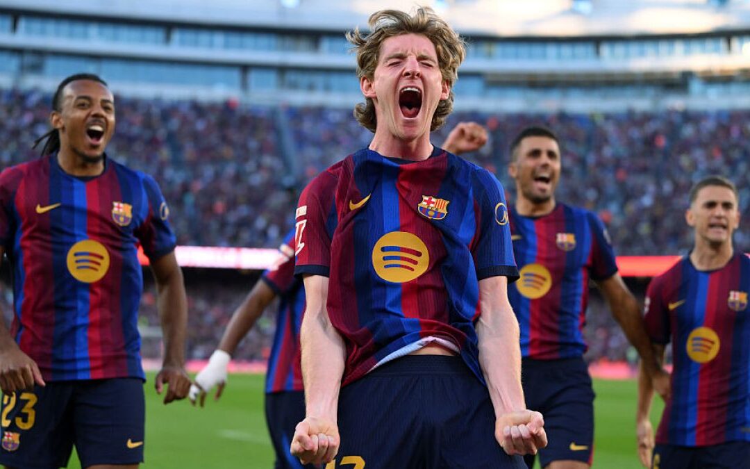 Barcelona beat Getafe as Gordon scores his first goal