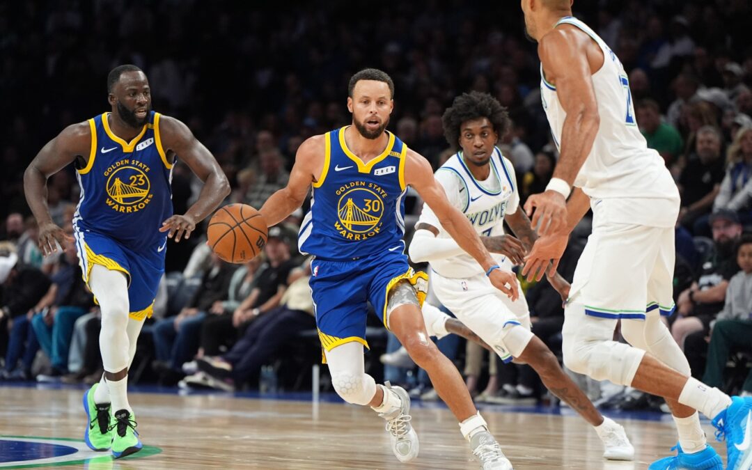 Stephen Curry, Warriors hold nerve to beat Timberwolves in tight NBA battle