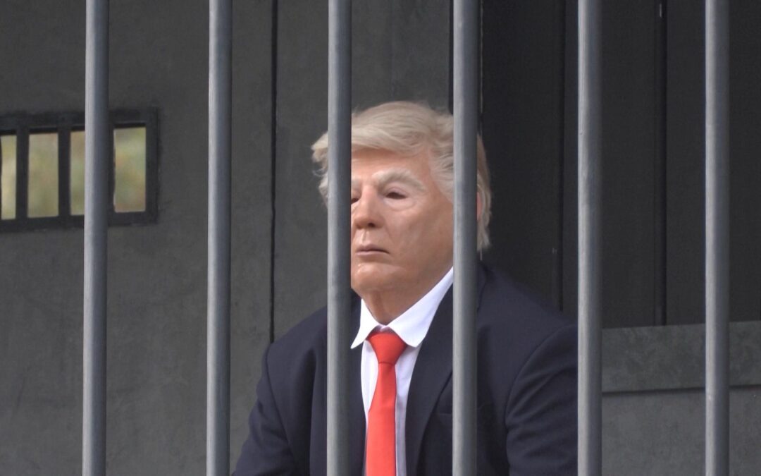 Tehran displays mock installation of Trump behind bars