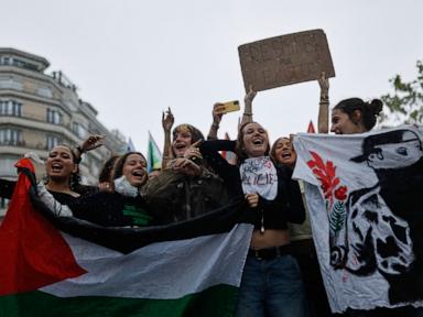 Protesters across France rally over rising living costs, joining students’ grievances